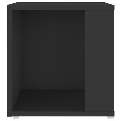 vidaXL Tavolino Nero 33x33x34,5 cm in Truciolato