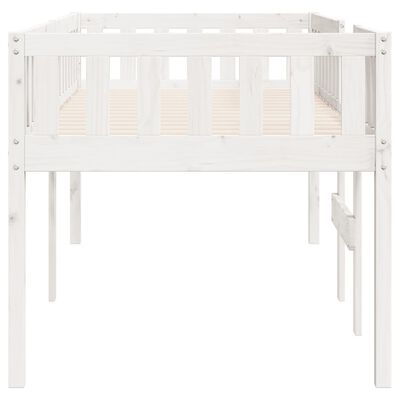 vidaXL Letto per Bambini senza Materasso Bianco 75x190cm Massello Pino