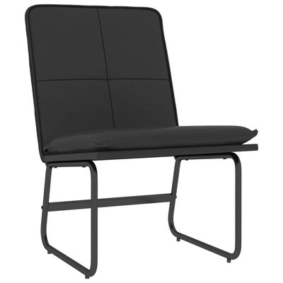 vidaXL Sedia Lounge Nera 54x75x76 cm in Similpelle