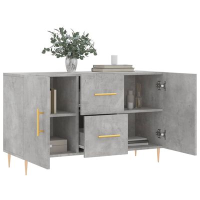 vidaXL Credenza Grigio Cemento 100x36x60 cm in Legno Multistrato