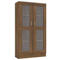 vidaXL Mobile Vetrina Rovere Marrone 82,5x30,5x150cm Legno Multistrato