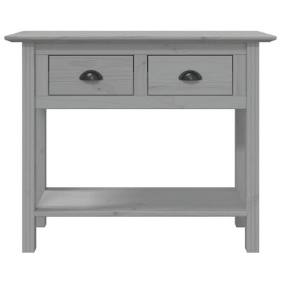 vidaXL Tavolo Consolle BODO 91x35x74 cm Legno Massello Pino Grigio