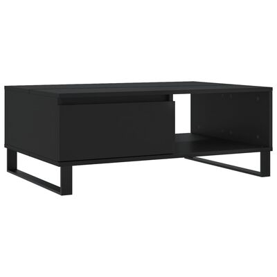 vidaXL Tavolino da Salotto Nero 90x60x35 cm in Legno Multistrato