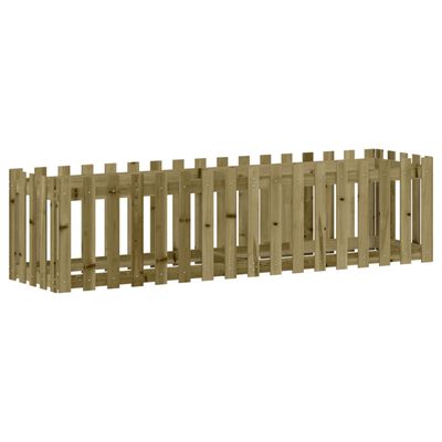 vidaXL Fioriera da Giardino Recinzione 200x50x50cm Pino Impregnato