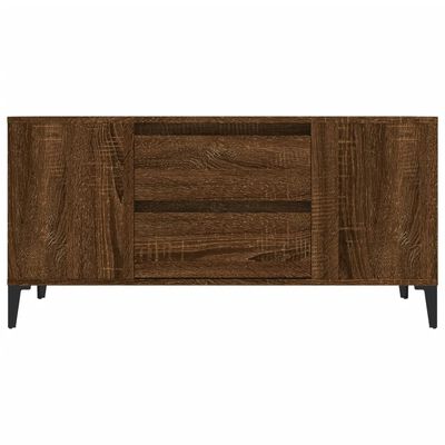 vidaXL Mobile Porta TV Rovere Marrone 102x44,5x50 cm Legno Multistrato