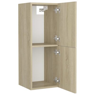 vidaXL Set Mobili da Bagno Rovere Sonoma in Legno Multistrato