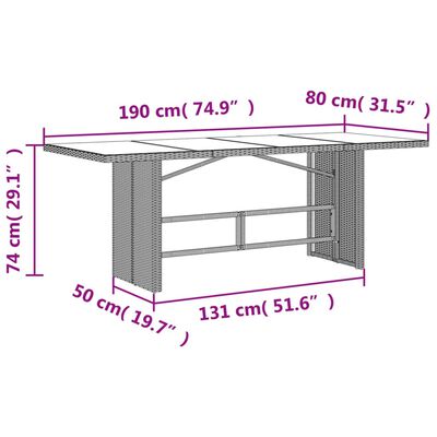 vidaXL Set da Pranzo da Giardino 7 pz Nero con Cuscini in Polyrattan