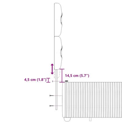 vidaXL Giroletto a Molle con Materasso Marrone Scuro 140x200cm Tessuto