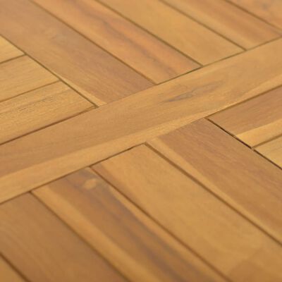 vidaXL Piano Tavolo Quadrato 50x50x2,5 cm in Legno Massello di Teak