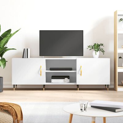 vidaXL Mobile Porta TV Bianco 150x30x50 cm in Legno Multistrato