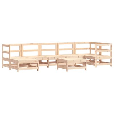 vidaXL Set Divani da Giardino 8 pz con Cuscini in Legno Massello