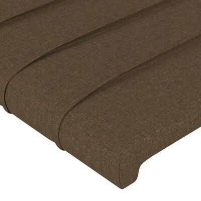 vidaXL Giroletto con Testiera Marrone Scuro 90x200 cm in Tessuto