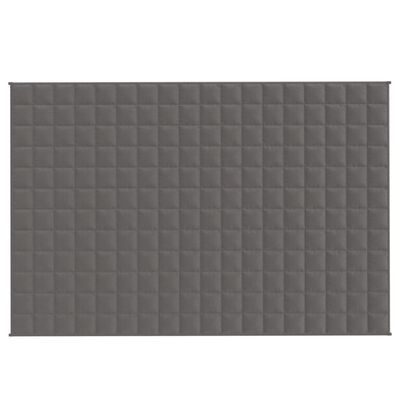 vidaXL Coperta Ponderata Grigia 122x183 cm 9 kg in Tessuto