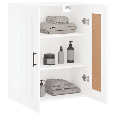 vidaXL Mobile a Parete Bianco 69,5x34,90 cm in Legno Multistrato