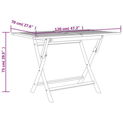 vidaXL Set da Pranzo da Giardino 7 pz Grigio in Legno Massello di Teak