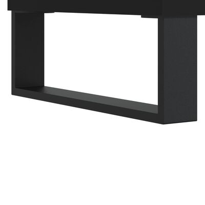 vidaXL Comodino Nero 40x35x47,5 cm in Legno Multistrato