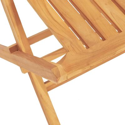 vidaXL Set da Pranzo per Giardino 5 pz in Legno Massello di Teak