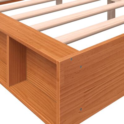 vidaXL Letto senza Materasso Marrone Cera 160x200 cm in Legno di Pino