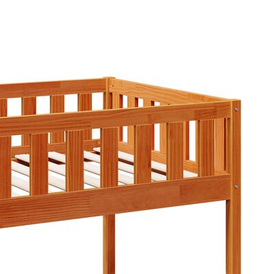 vidaXL Letto Bambini senza Materasso Marrone Cera 75x190 cm Legno Pino