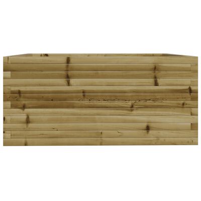 vidaXL Fioriera da Giardino 100x100x49,5cm in Legno di Pino Impregnato