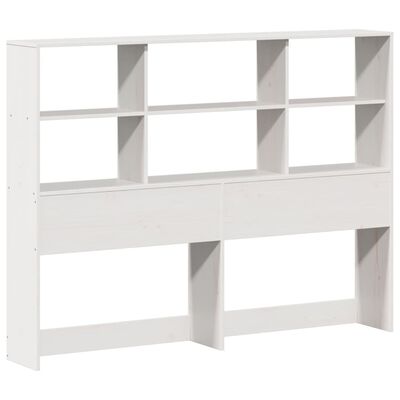 vidaXL Letto Libreria senza Materasso Bianco 120x190 cm Legno Massello