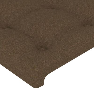 vidaXL Testiera 4 pz Marrone Scuro 80x5x78/88 cm in Tessuto