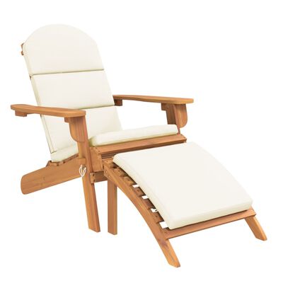 vidaXL Set Salotto da Giardino Adirondack 3pz Legno Massello di Acacia