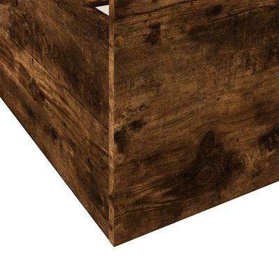 vidaXL Giroletto con Cassetti Rovere Fumo 140x200 cm Legno Multistrato