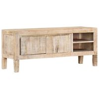 vidaXL Mobile Porta TV 110x35x46 cm in Legno Massello di Mango