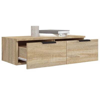 vidaXL Armadietto a Muro Rovere Sonoma 68x30x20 cm Legno Multistrato