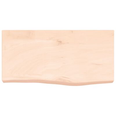 vidaXL Piano Bagno 60x30x(2-6) cm in Legno Massello Non Trattato