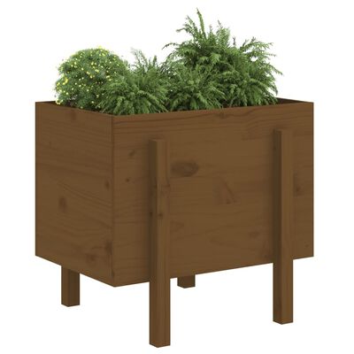 vidaXL Fioriera da Giardino Ambra 62x50x57 cm Legno Massello di Pino