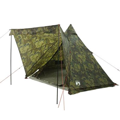 vidaXL Tenda Familiare Tipi per 6 Persone Mimetica Impermeabile