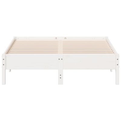 vidaXL Letto senza Materasso Bianco 120x190 cm Legno Massello di Pino