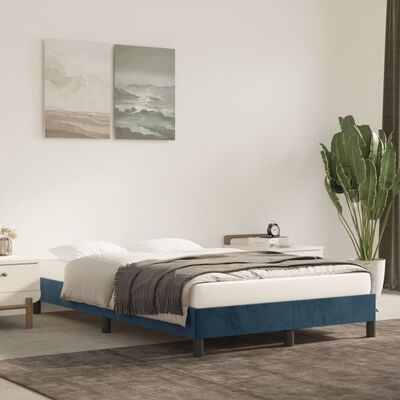 vidaXL Giroletto Blu Scuro 120x190 cm in Velluto