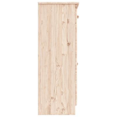 vidaXL Scarpiera ALTA 77x35x96 cm in Legno Massello di Pino