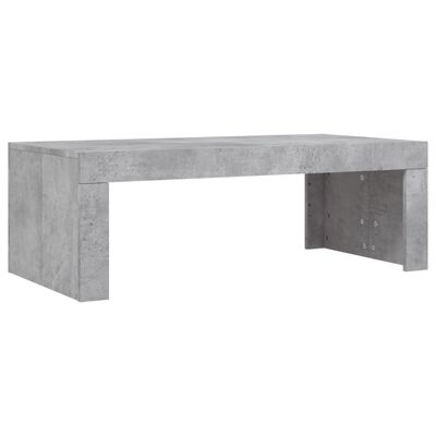 vidaXL Tavolino Salotto Grigio Cemento 102x50x36 cm Legno Multistrato