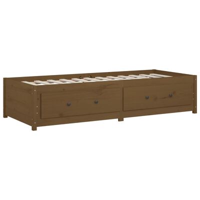 vidaXL Divano Letto senza Materasso Ambra 90x200cm Legno di Pino