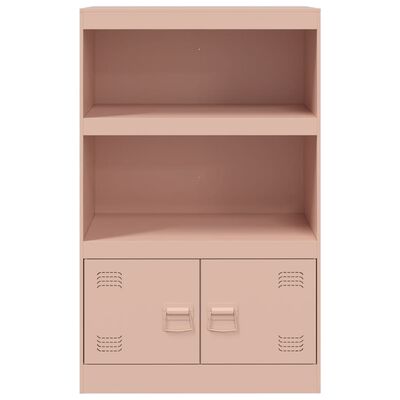 vidaXL Credenza Rosa 67x39x107 cm in Acciaio