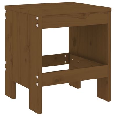 vidaXL Set da Pranzo da Giardino 17 pz ambra in Legno Massello di Pino