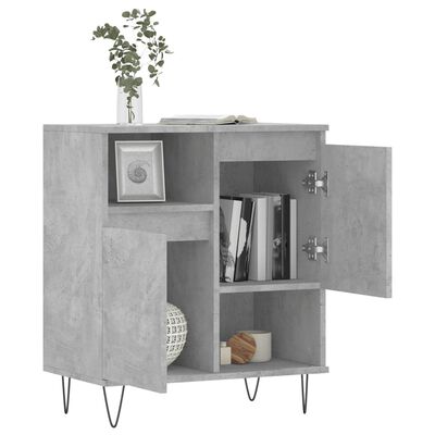 vidaXL Credenza Grigio Cemento 60x35x70 cm in Legno Multistrato