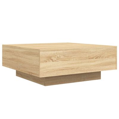 vidaXL Tavolino da Salotto Rovere Sonoma 80x80x31 cm Legno Multistrato