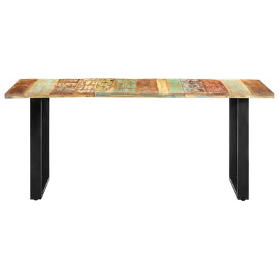 vidaXL Tavolo da Pranzo 180x90x76 cm in Legno Massello di Recupero