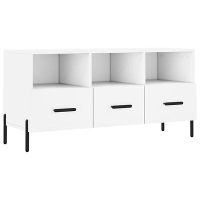 vidaXL Mobile Porta TV Bianco 102x36x50 cm in Legno Multistrato