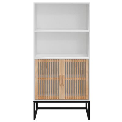 vidaXL Credenza Bianca 60x35x125 cm in Legno Multistrato