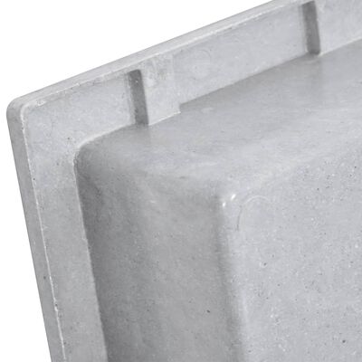 vidaXL Nicchia da Doccia in Grigio Opaco 41x51x10 cm