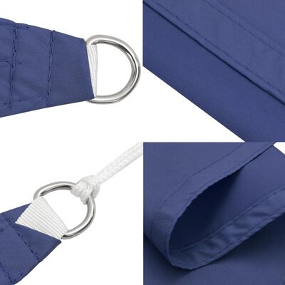 vidaXL Parasole a Vela in Tela Oxford Quadrata 7x7 m Blu