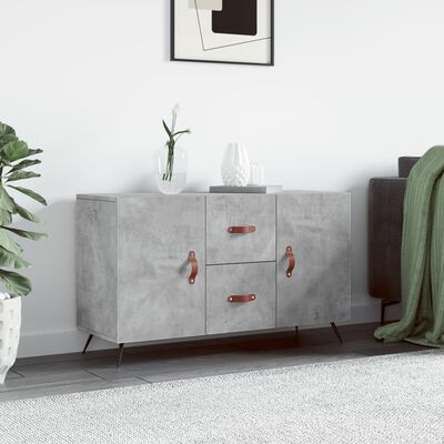 vidaXL Credenza Grigio Cemento 100x36x60 cm in Legno Multistrato