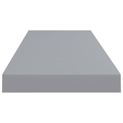 vidaXL Scaffale a Parete Grigio 80x23,5x3,8 cm in MDF