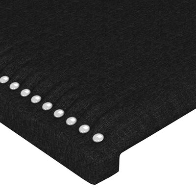 vidaXL Giroletto a Molle con Materasso Nero 180x200 cm in Tessuto